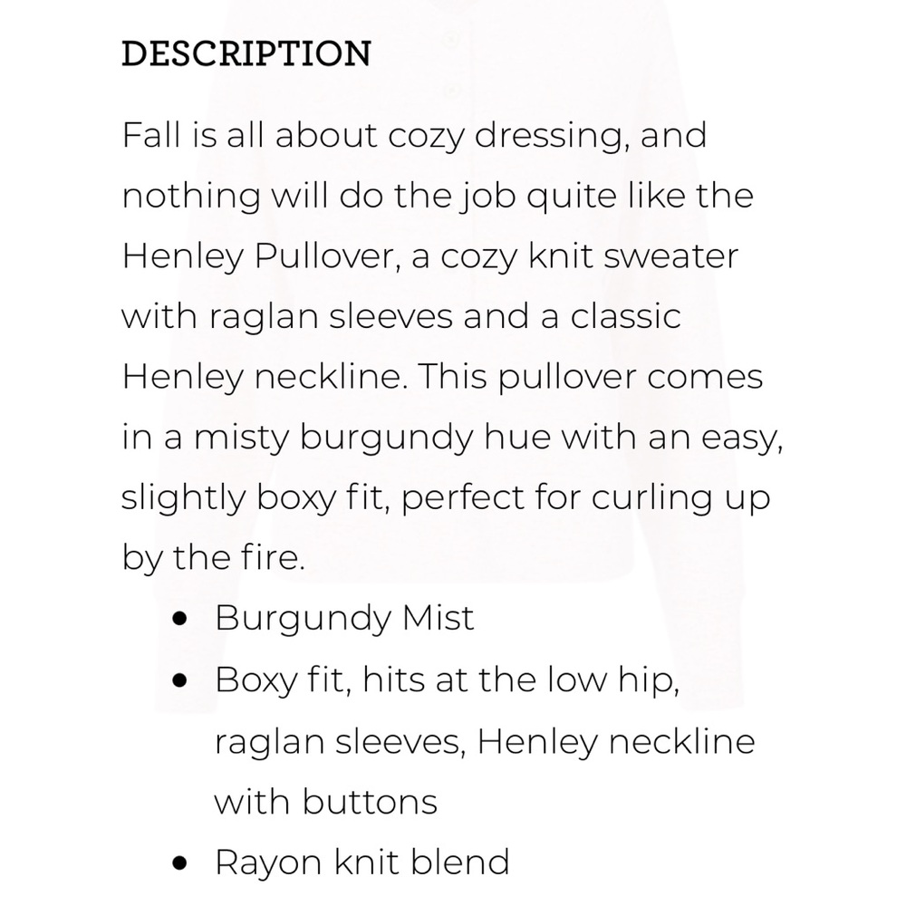 CAbi Pink Crew Neck Sweater with Relaxed Fit - Picture 8 of 9